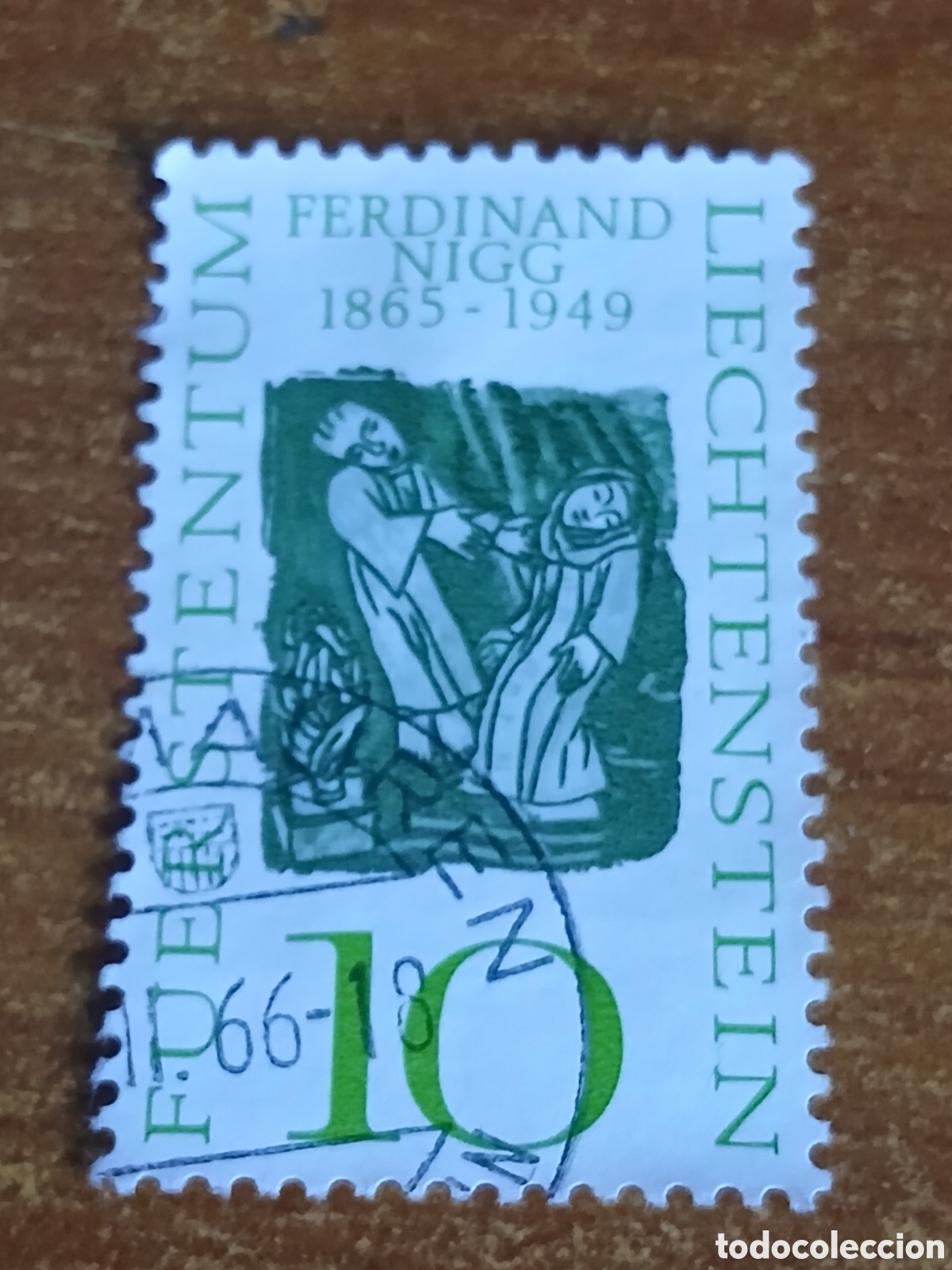 Sellos: Sello Liechtenstein 1.965 Ferdinand Nigg 1865-1949