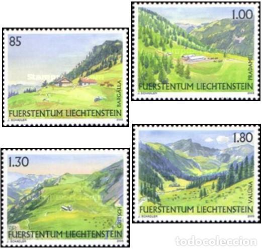 Sellos: Liechtenstein 2005 SW-1391/94 &rdquo;Paisajes Alpinos&rdquo;/ Nuevo, sin charnela, MNH.