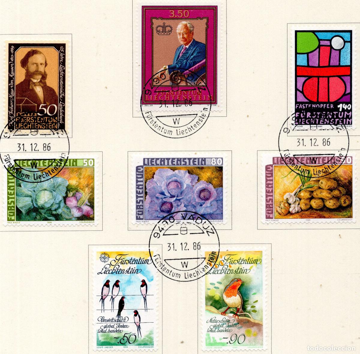 Sellos: LIECHTENSTEIN 1986 STAMPS MICHEL LI 893-894+895+902+903+904-906