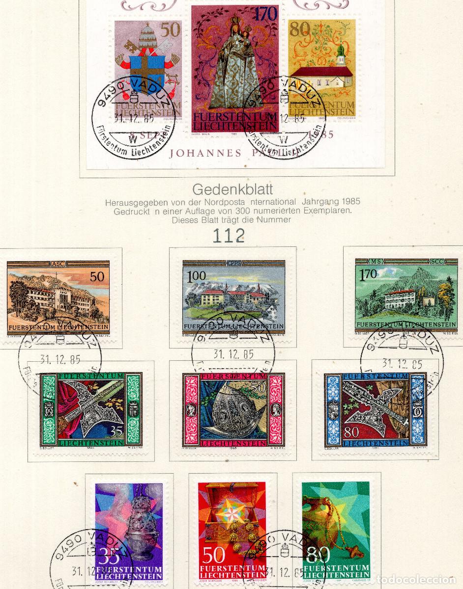 Sellos: LIECHTENSTEIN 1985 STAMPS MICHEL LI 868-870+878-880+884-886+890-892