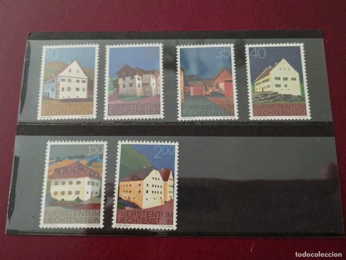 Sellos: SERIE COMPLETA LIECHTENSTEIN 1978 EDIFICIOS Y CASAS MONUMENTALES - Foto 1