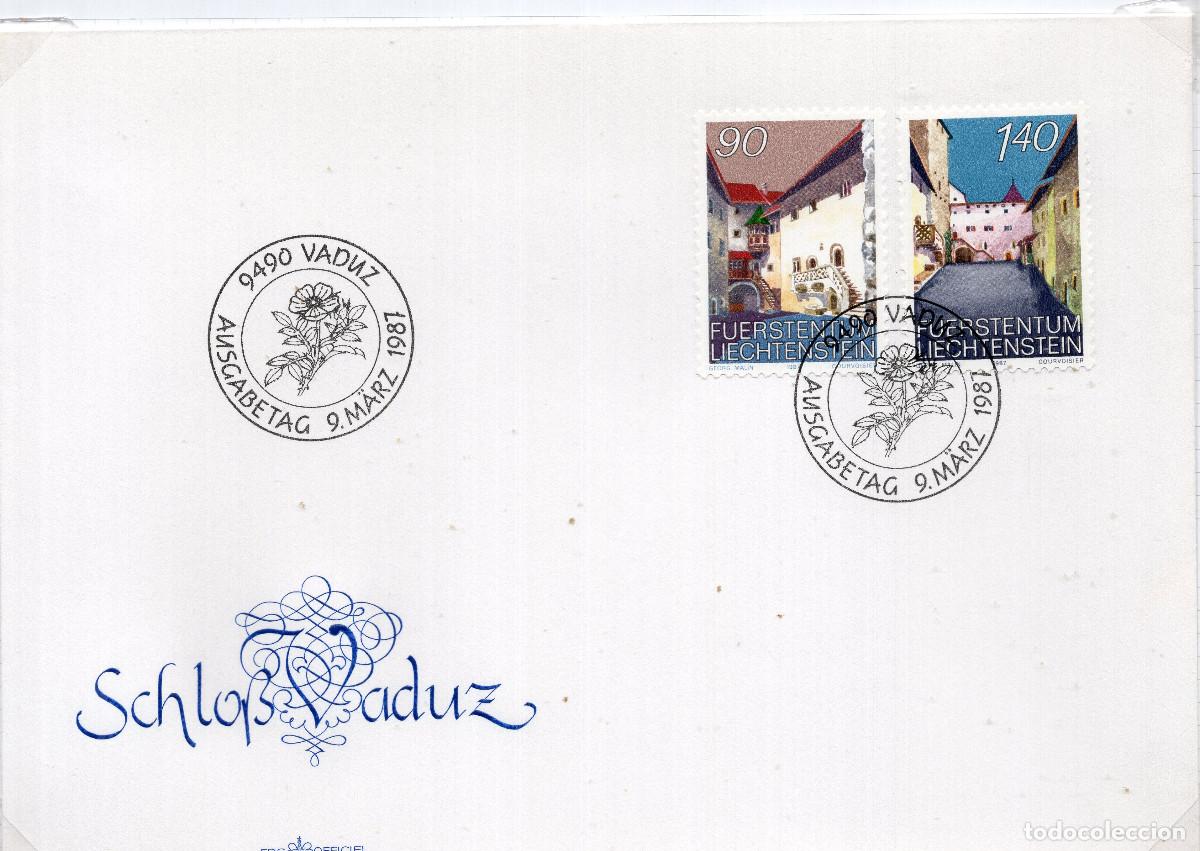 Sellos: LIECHTENSTEIN 1987 CARTA FDC MICHEL LI 919-920