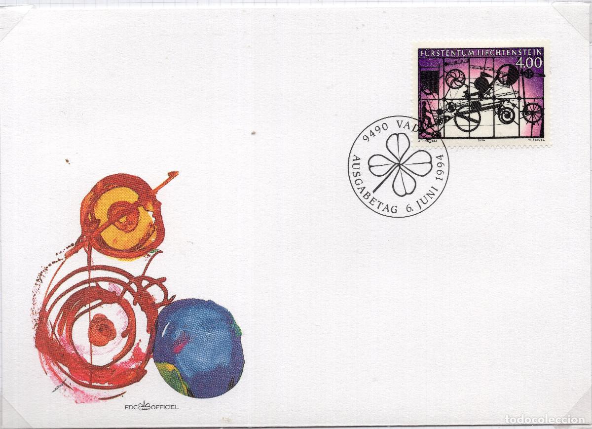 Sellos: LIECHTENSTEIN 1994 CARTA FDC MICHEL LI 1084