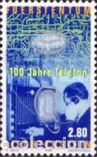 Sellos: Liechtenstein 1998 SW1193 &rdquo;Cent. del tel&eacute;fono en Liechtenstein&rdquo;./ Nuevo, sin charnela, MNH.