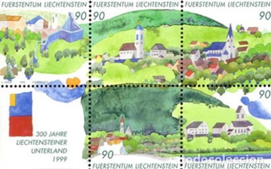 Sellos: Liechtenstein 1999 SW1199/203HB &rdquo;Tricentenario de Lietchenstein&rdquo;./ Nuevo, sin charnela, MNH.