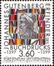 Sellos: Liechtenstein 1999 SW1227 &rdquo;Johannes Gutenberg - La imprenta&rdquo;./ Nuevo, sin charnela, MNH.