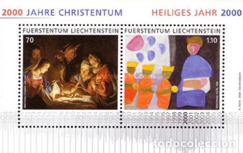 Sellos: Liechtenstein 2000 SW1228/29HB &rdquo;Nuevo Milenio: Navidad&rdquo;./ Nuevo, sin charnela, MNH.