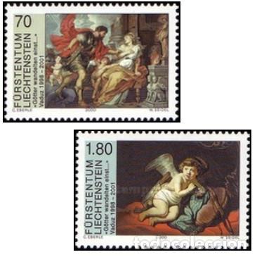 Sellos: Liechtenstein 2000 SW1231/32 &rdquo;Dioses de paseo&rdquo;./ Nuevo, sin charnela, MNH.