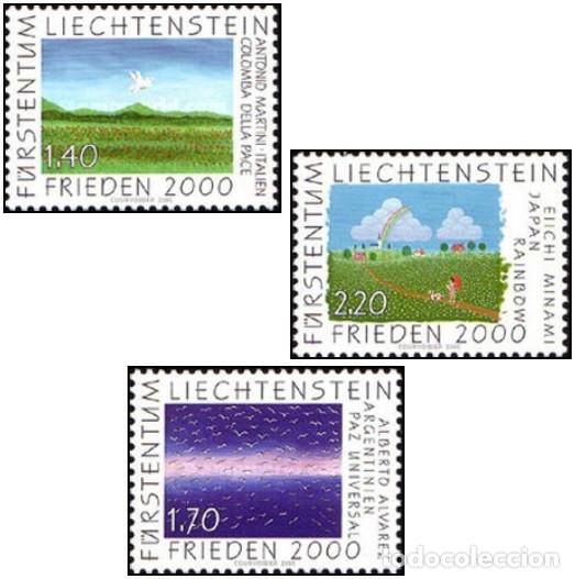 Sellos: Liechtenstein 2000 SW1242/44 &rdquo;Pinturas con la boca o el pie&rdquo;./ Nuevo, sin charnela, MNH.