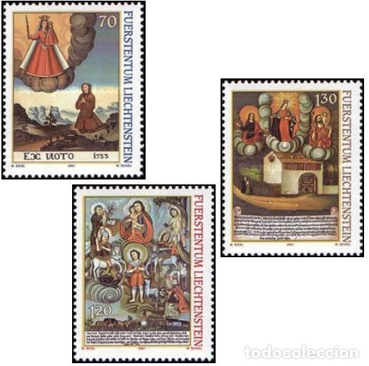 Sellos: Liechtenstein 2001 SW1275/77 &rdquo;Pinturas religiosas&rdquo;./ Nuevo, sin charnela, MNH.