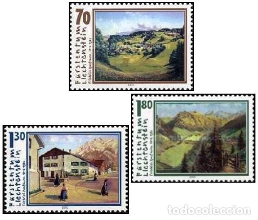 Sellos: Liechtenstein 2002 SW1293/95 &rdquo;Pinturas de Friedrich Kaufmann&rdquo;./ Sin charnela, MNH.