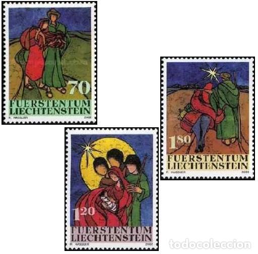 Sellos: Liechtenstein 2002 SW1308/10 &rdquo;Navidad: escenas&rdquo;./ Nuevos, sin charnela, MNH.