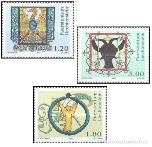 Sellos: Liechtenstein 2002 SW1311/13 &rdquo;Carteles de Albergues&rdquo;./ Nuevos, sin charnela, MNH.