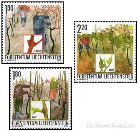 Sellos: Liechtenstein 2003 SW1317/19 &rdquo;Viticultura en primavera&rdquo;./ Nuevos, sin charnela, MNH.