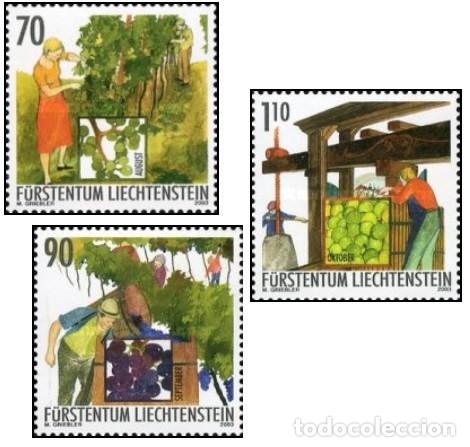 Sellos: Liechtenstein 2003, SW1327/29 &rdquo;Viticultura en oto&ntilde;o&rdquo;./ Nuevos, sin charnela, MNH.