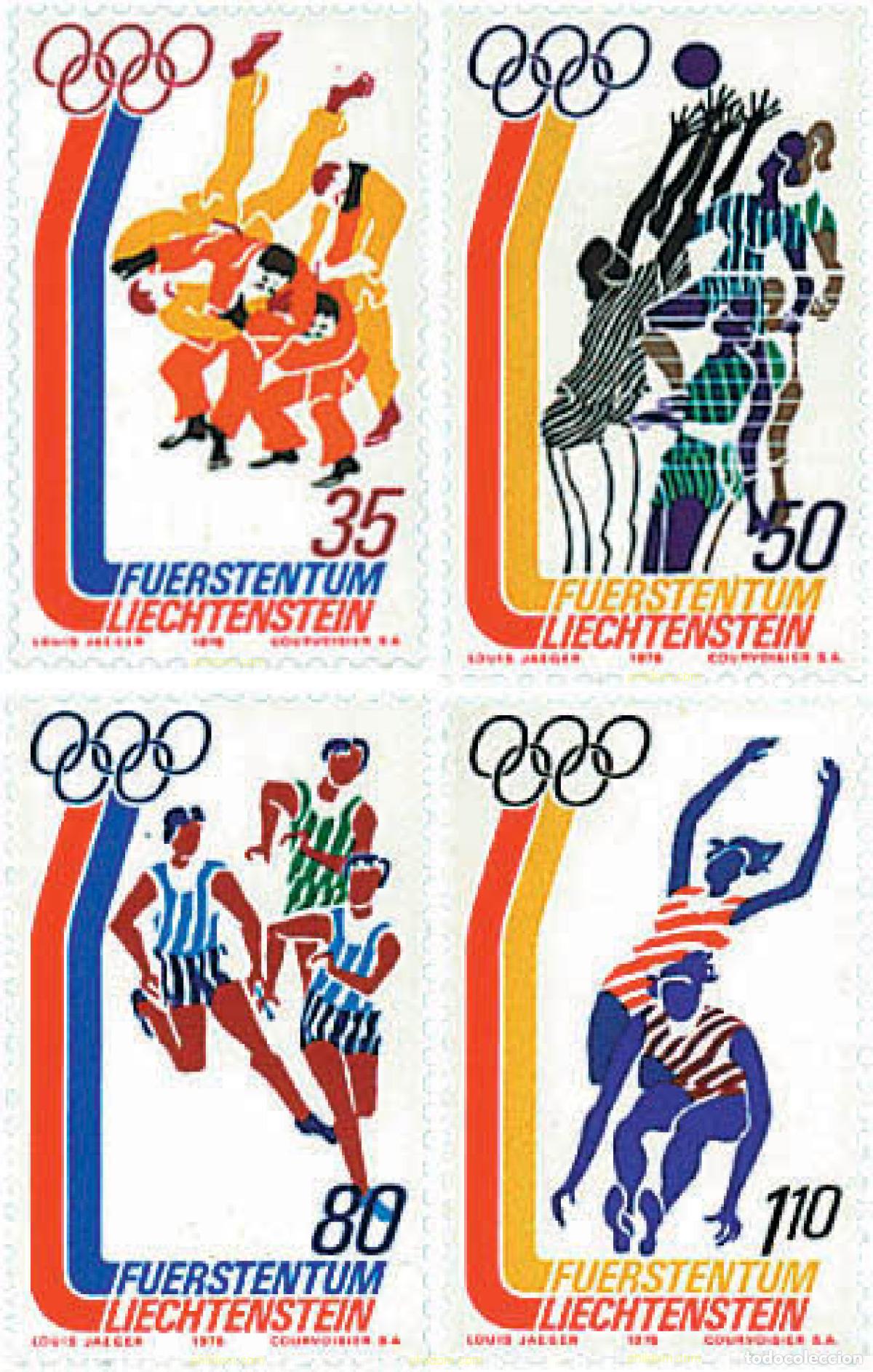 Sellos: 77617 MNH LIECHTENSTEIN 1976 21 JUEGOS OLIMPICOS VERANO MONTREAL 1976
