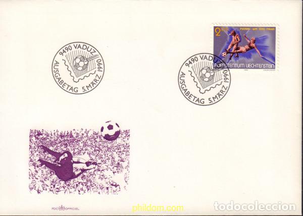 Sellos: 376546 MNH LIECHTENSTEIN 1990 COPA DEL MUNDO DE FUTBOL. ITALIA-90