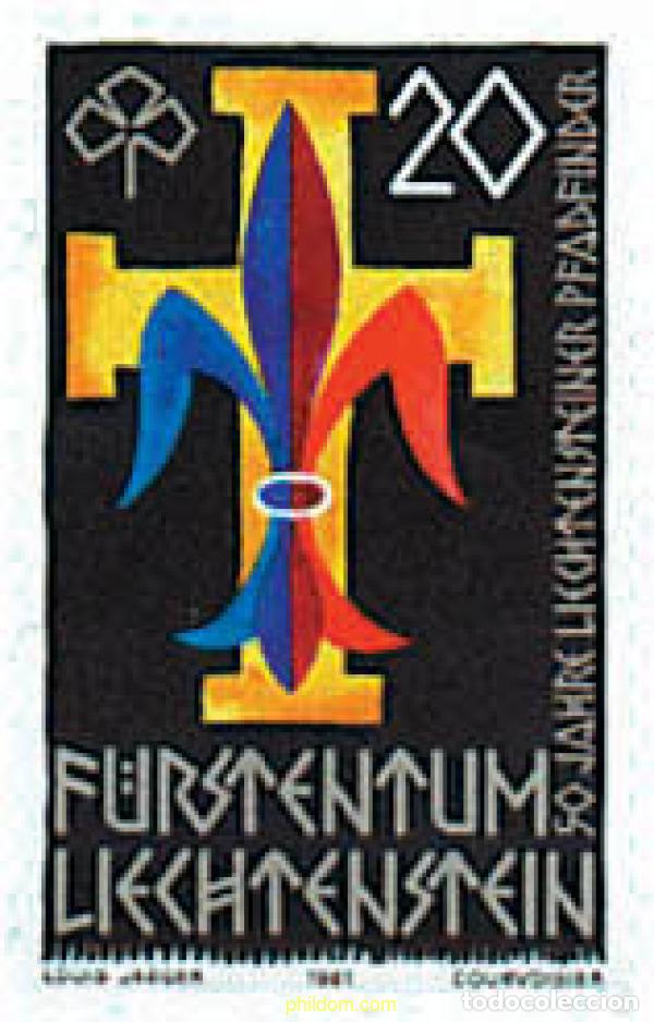 Sellos: 77639 MNH LIECHTENSTEIN 1981 50 ANIVERSARIO DEL ESCULTISMO EN LIECHTENSTEIN