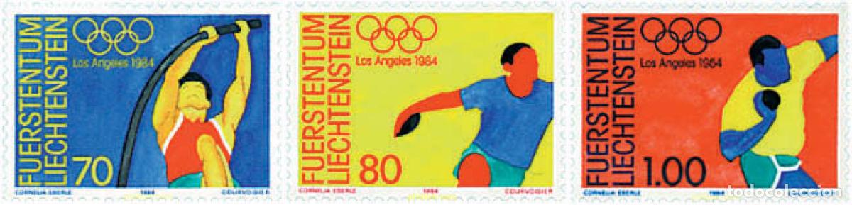 Sellos: 78282 MNH LIECHTENSTEIN 1984 23 JUEGOS OLIMPICOS VERANO LOS ANGELES 1984