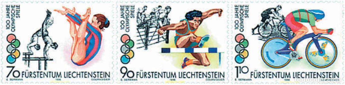 Briefmarken: 80168 MNH LIECHTENSTEIN 1996 CENTENARIO DE LOS JUEGOS OLIMPICOS
