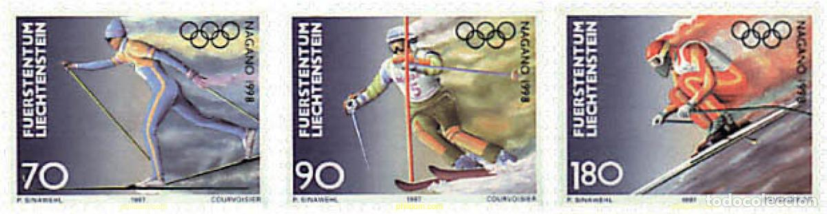 Briefmarken: 80184 MNH LIECHTENSTEIN 1997 18 JUEGOS OLIMPICOS DE INVIERNO NAGANO 1998