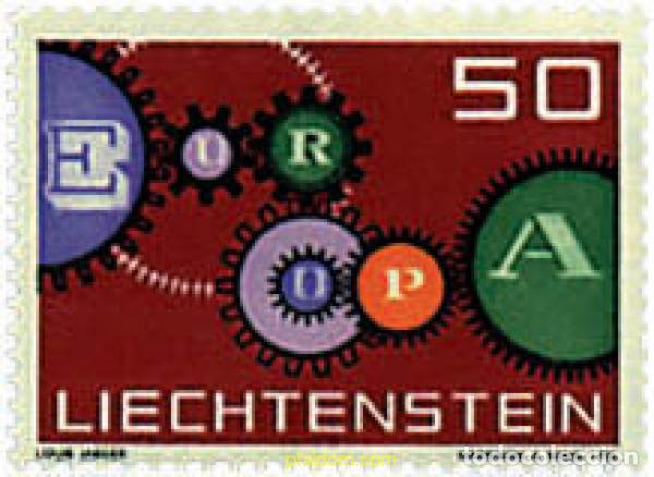 Sellos: 82151 MNH LIECHTENSTEIN 1961 EUROPA CEPT. PALOMA