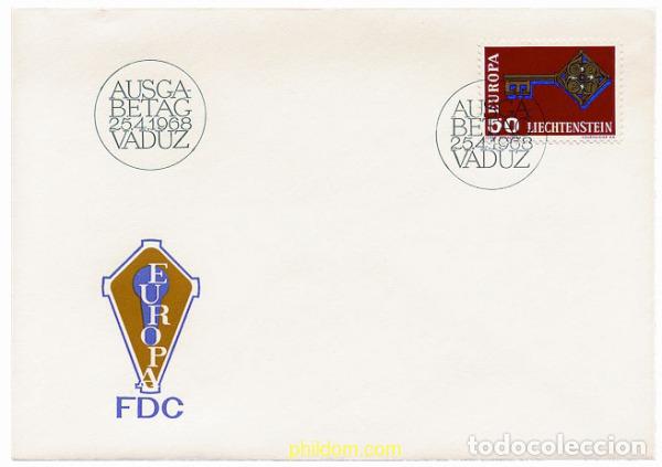 Sellos: 23423 MNH LIECHTENSTEIN 1968 EUROPA CEPT 1968 - LLAVE DORADA