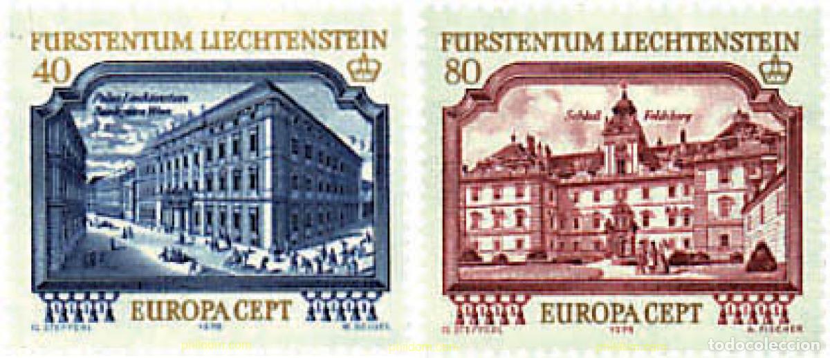 Timbres: 77718 MNH LIECHTENSTEIN 1978 EUROPA CEPT. ARQUITECTURA