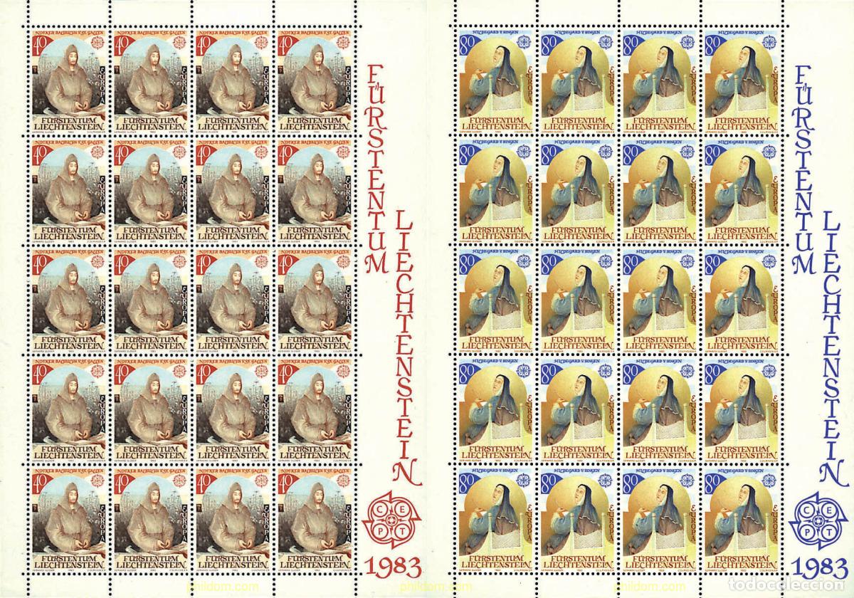 Sellos: 8820 MNH LIECHTENSTEIN 1983 EUROPA CEPT. GRANDES OBRAS DE LA HUMANIDAD