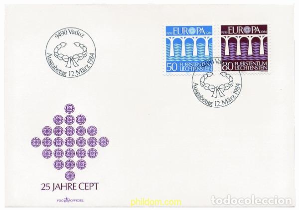 Selos: 23439 MNH LIECHTENSTEIN 1984 EUROPA CEPT. 25 ANIVERSARIO DE LA CEPT