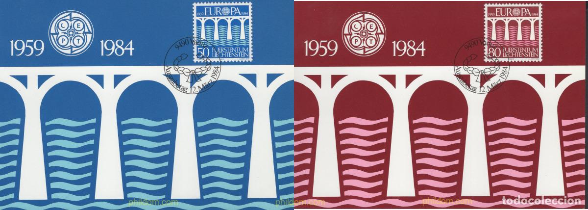 Briefmarken: 643865 MNH LIECHTENSTEIN 1984 EUROPA CEPT. 25 ANIVERSARIO DE LA CEPT