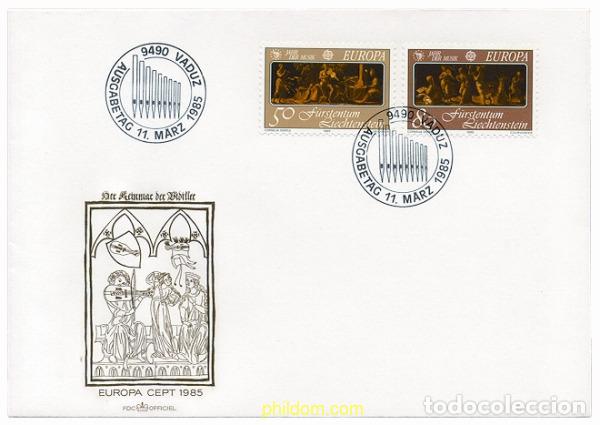 Sellos: 23440 MNH LIECHTENSTEIN 1985 EUROPA CEPT. A&Ntilde;O EUROPEO DE LA MUSICA