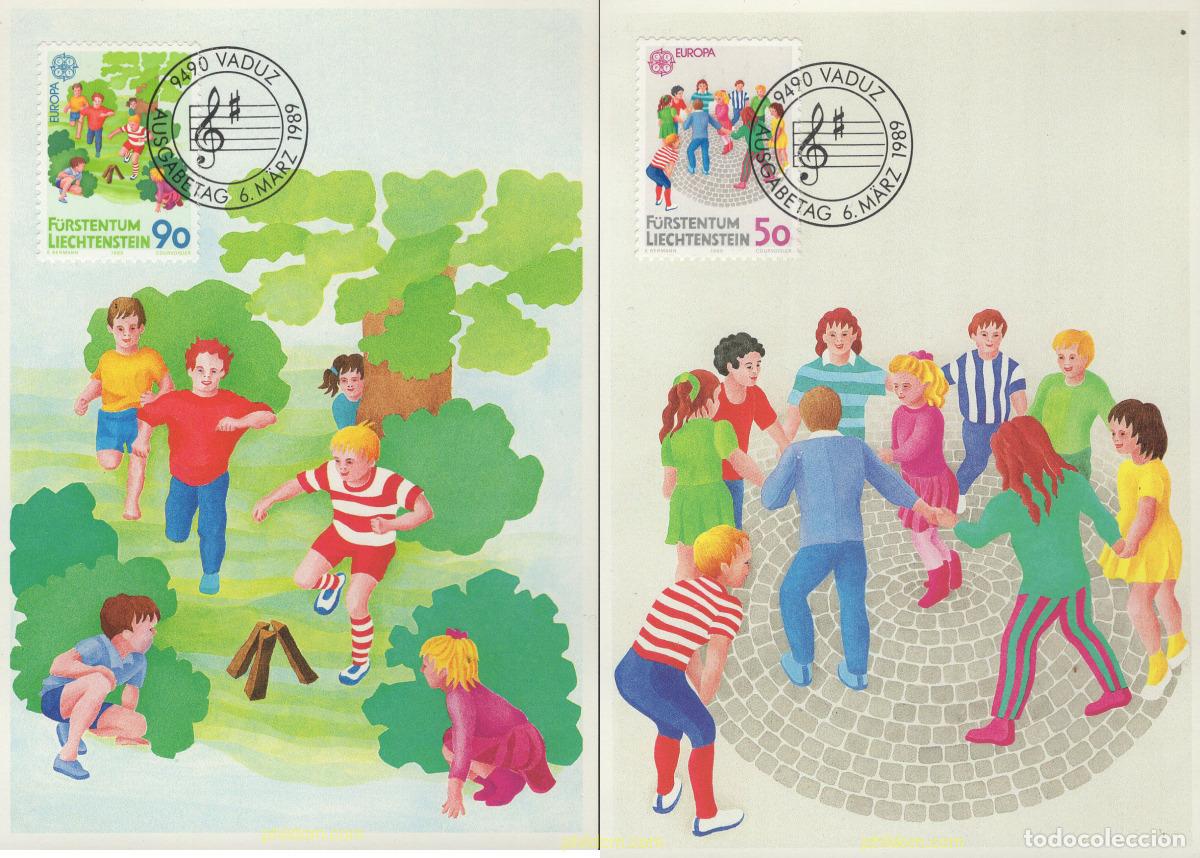 Sellos: 643755 MNH LIECHTENSTEIN 1989 EUROPA CEPT. JUEGOS INFANTILES