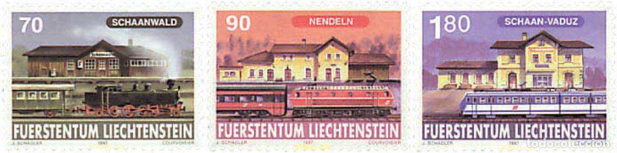 Sellos: 80170 MNH LIECHTENSTEIN 1997 125 ANIVERSARIO DEL FERROCARRIL EN LIECHTENSTEIN
