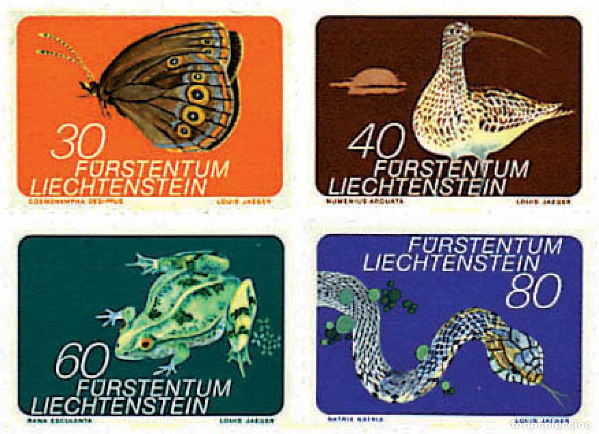 Sellos: 82665 MNH LIECHTENSTEIN 1973 FAUNA DE LOS PANTANOS