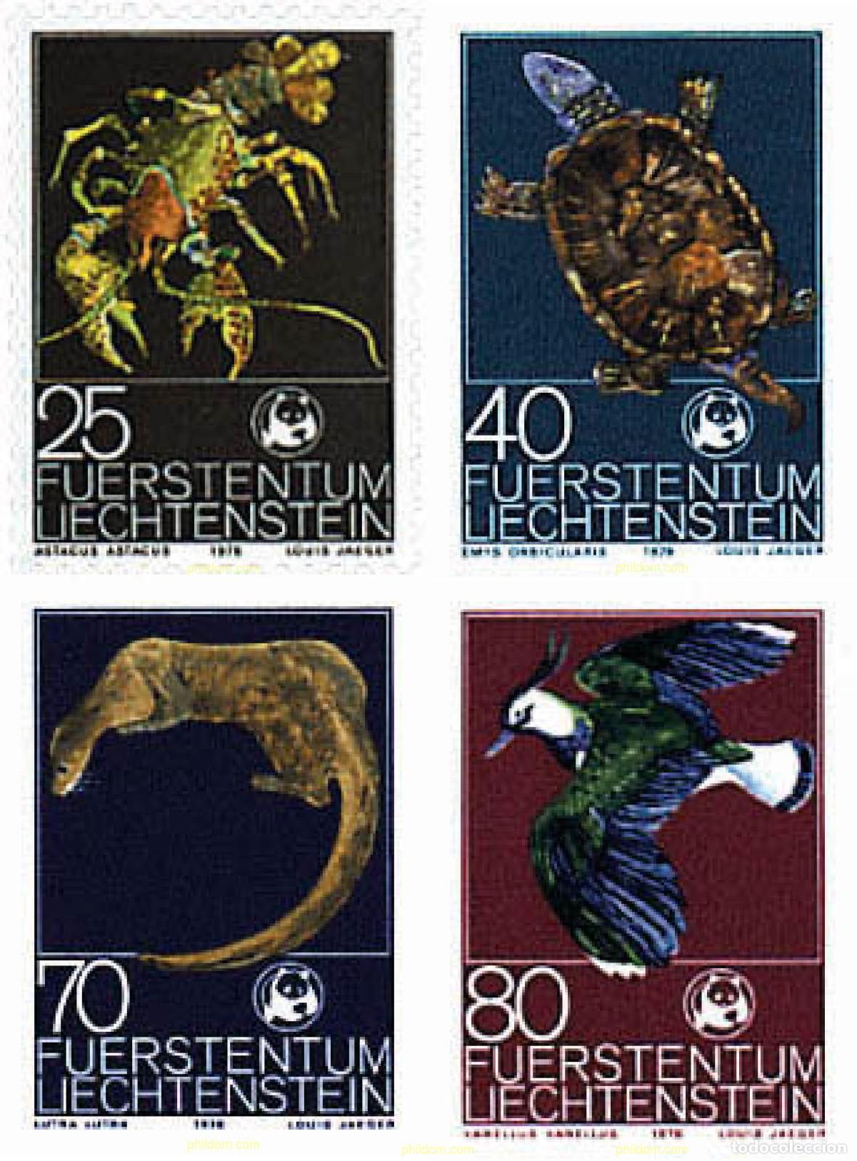 Sellos: 82673 MNH LIECHTENSTEIN 1976 FONDO MUNDIAL PARA LA NATURALEZA