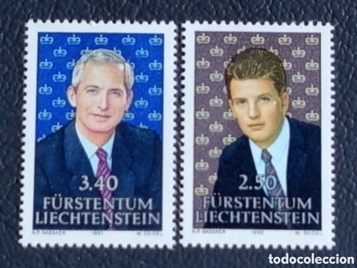 Selos: Liechtenstein 1991-92 Casa Principesca Hans-Adam II y Alois MNH Michel 1024+1041