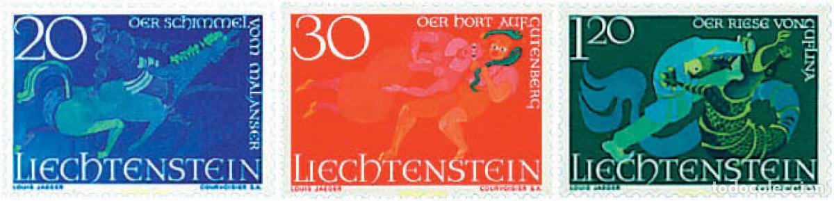 Sellos: 79577 MNH LIECHTENSTEIN 1967 LEYENDAS DE LIECHTENSTEIN
