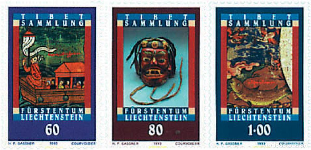 Sellos: 79845 MNH LIECHTENSTEIN 1993 COLECCION DE ARTE TIBETANO