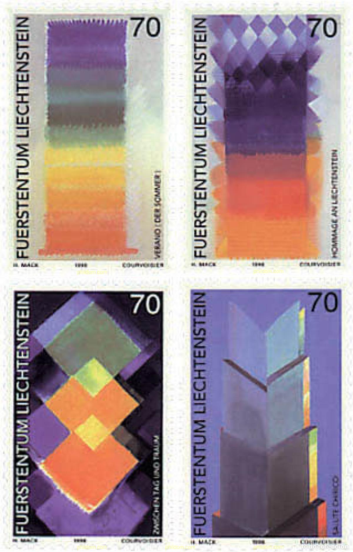 Francobolli: 80173 MNH LIECHTENSTEIN 1998 HOMENAJE A LIECHTENSTEIN. OBRAS DE HEINZ MACK