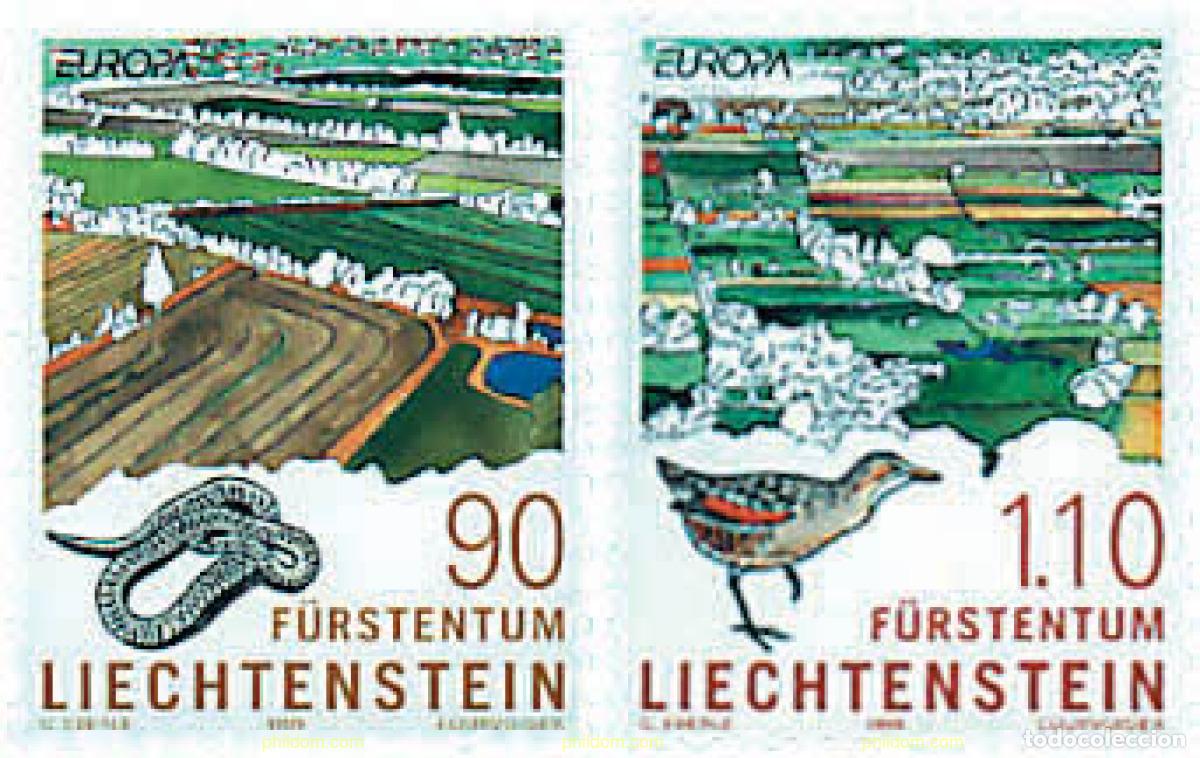 Sellos: 77730 MNH LIECHTENSTEIN 1999 EUROPA CEPT. RESERVAS Y PARQUES NATURALES
