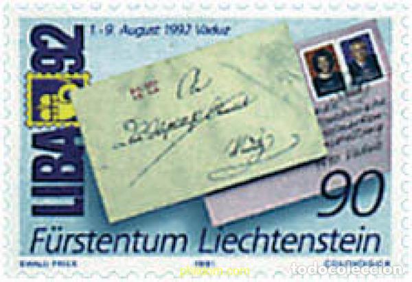 Sellos: 82177 MNH LIECHTENSTEIN 1991 LIBA 92. EXPOSICION FILATELICA NACIONAL