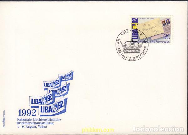 Sellos: 410860 MNH LIECHTENSTEIN 1991 LIBA 92. EXPOSICION FILATELICA NACIONAL
