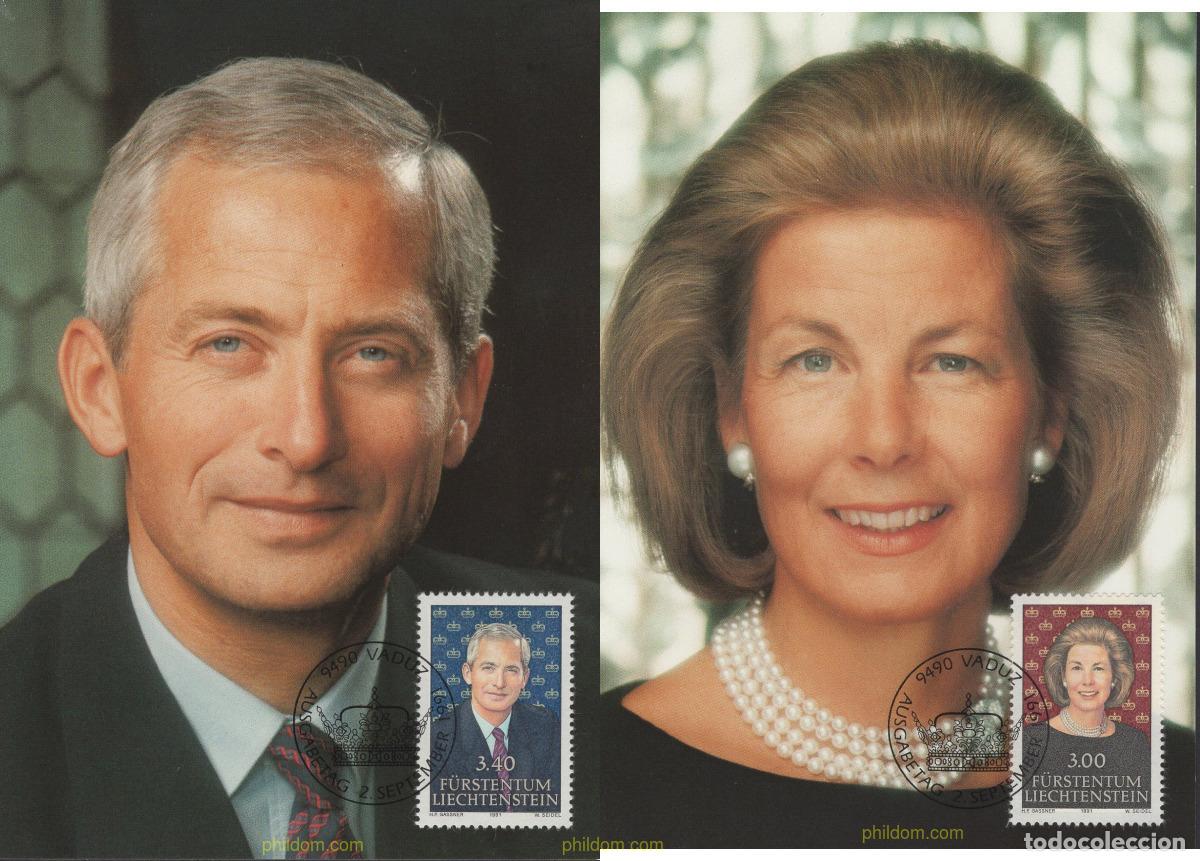 Sellos: 643709 MNH LIECHTENSTEIN 1991 RETRATOS DE LOS PRINCIPES