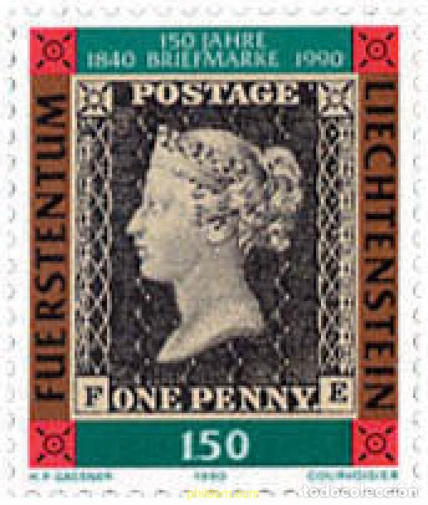 Timbres: 79833 MNH LIECHTENSTEIN 1990 150 ANIVERSARIO DEL PRIMER SELLO
