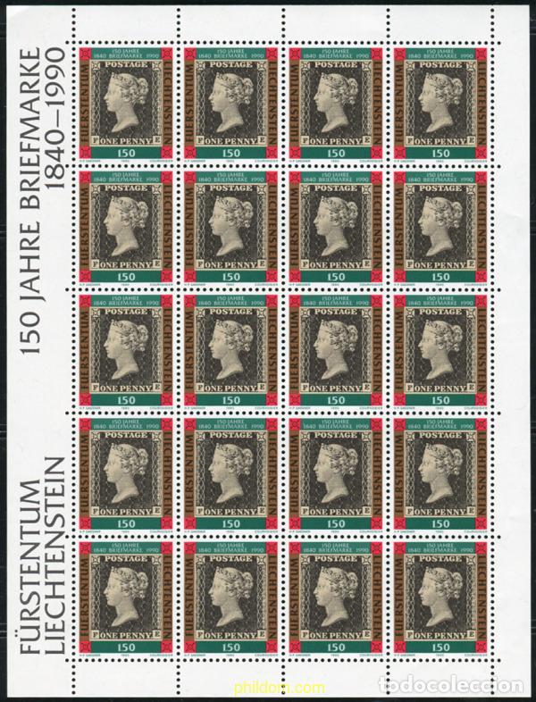 Francobolli: 336390 MNH LIECHTENSTEIN 1990 150 ANIVERSARIO DEL PRIMER SELLO