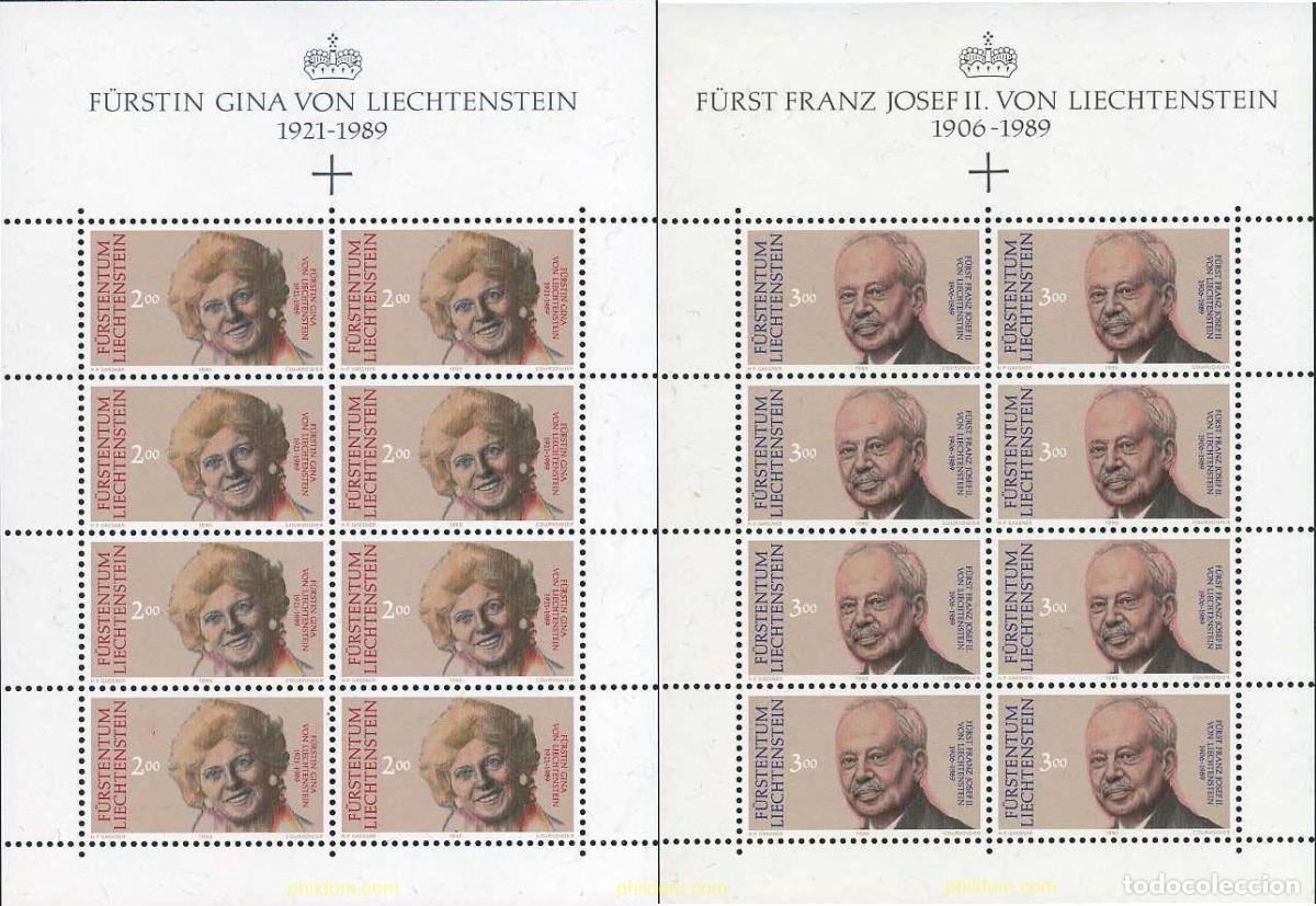 Francobolli: 12521 MNH LIECHTENSTEIN 1990 RETRATOS DE LOS PRINCIPES