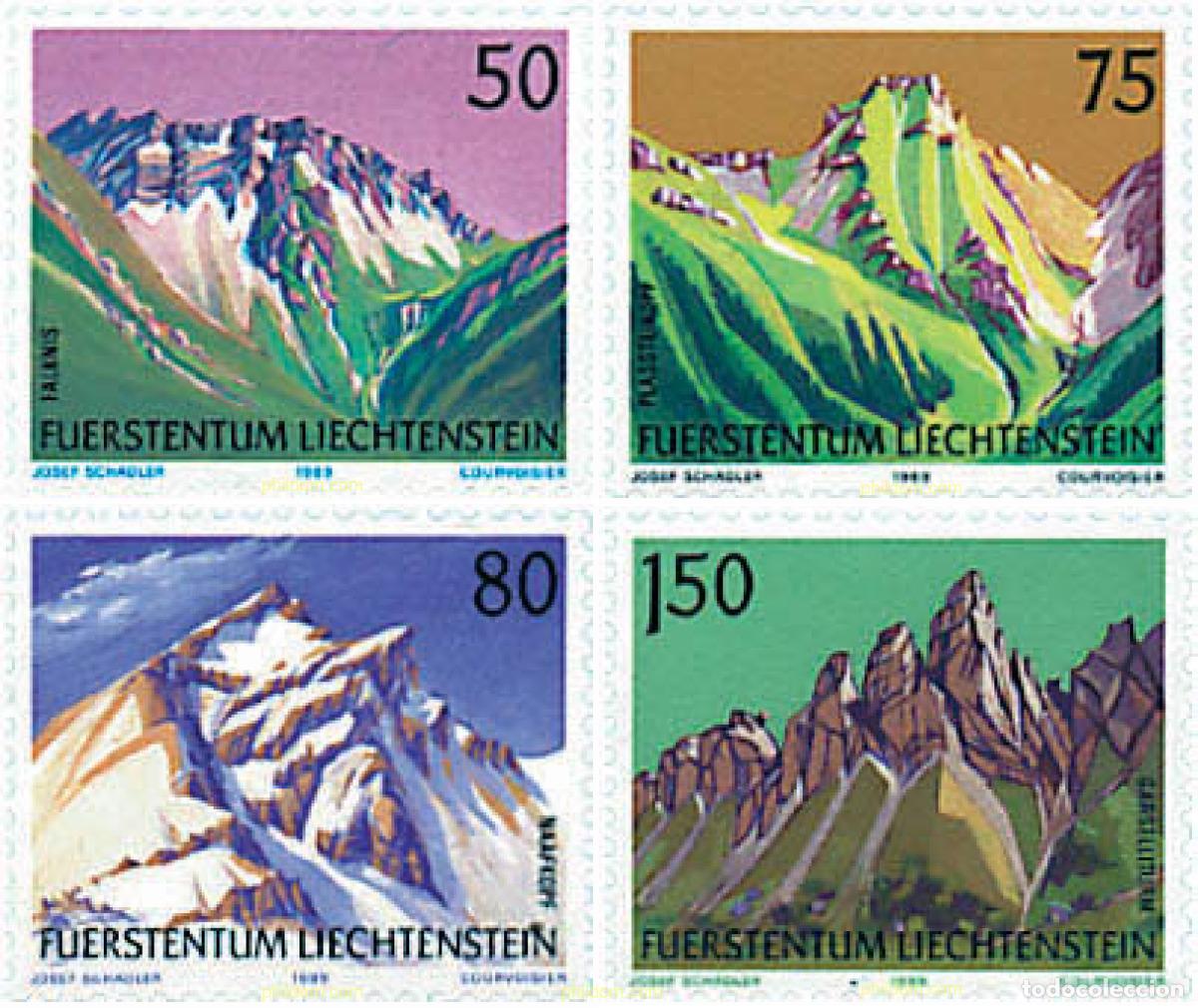 Briefmarken: 79108 MNH LIECHTENSTEIN 1989 MONTA&Ntilde;AS