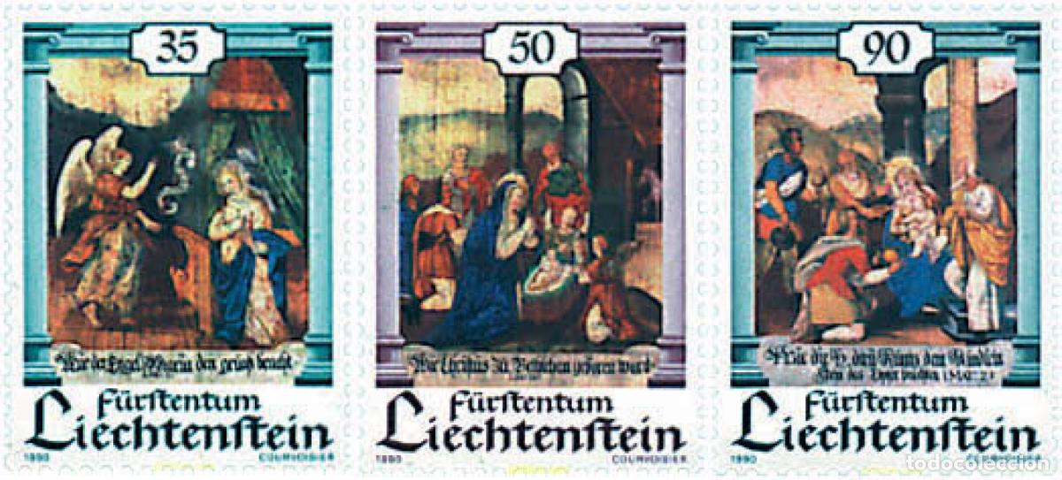 Briefmarken: 79109 MNH LIECHTENSTEIN 1990 NAVIDAD