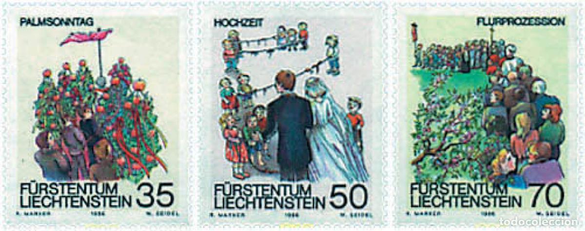 Briefmarken: 79105 MNH LIECHTENSTEIN 1986 TRADICIONES DE PRIMAVERA